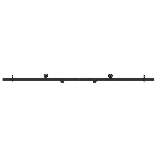 vidaXL Μηχανισμός Συρόμενης Πόρτας 183cm Μαύρος