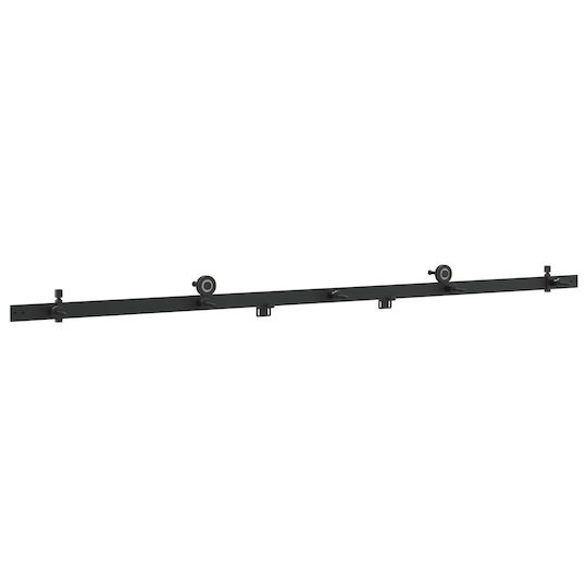 vidaXL Механизъм за плъзгаща врата 213,4 cm Черен