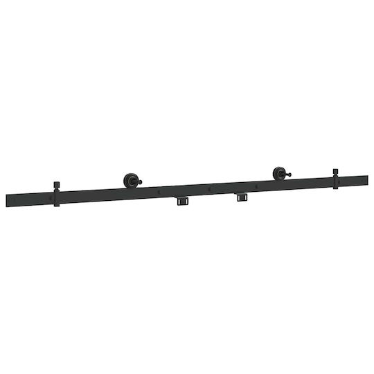 vidaXL Schiebetürmechanismus 152,4 cm Schwarz