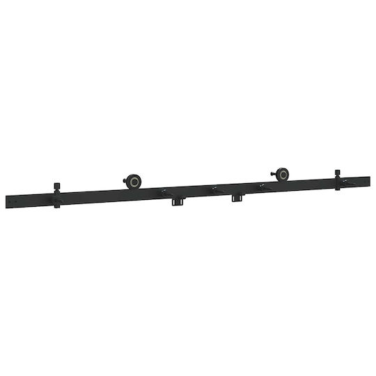 vidaXL Schiebetürmechanismus 152,4 cm Schwarz