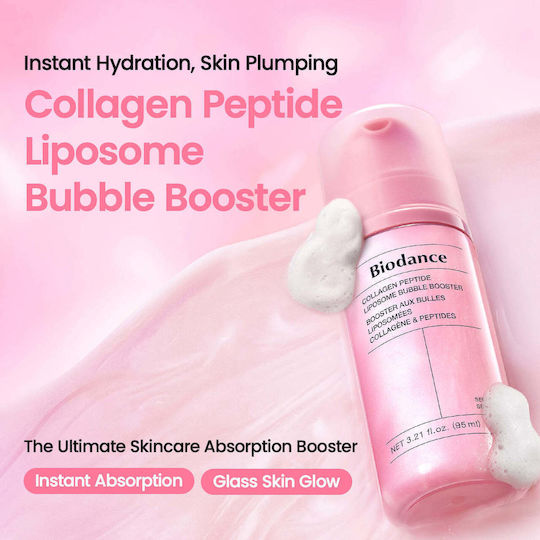 Collagen Peptide Liposome Bubble Moisturizing & Anti-Aging Facial Essence with Niacinamide & Peptides for Brightening & Firming 95ml