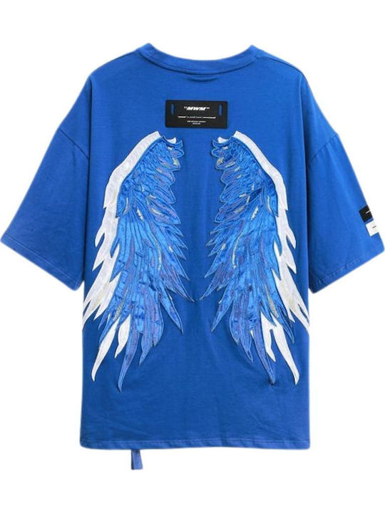 Mod Wave Movement T-Shirt Blau
