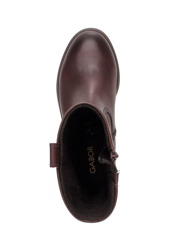Δερμάτινα Γυναικεία Μποτάκια Saddle