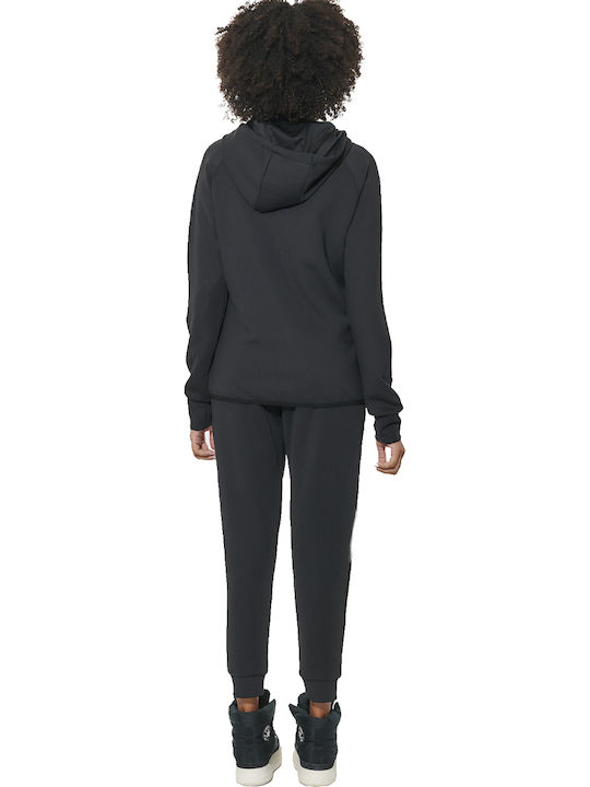 Fleece Γυναικεία Ζακέτα Black