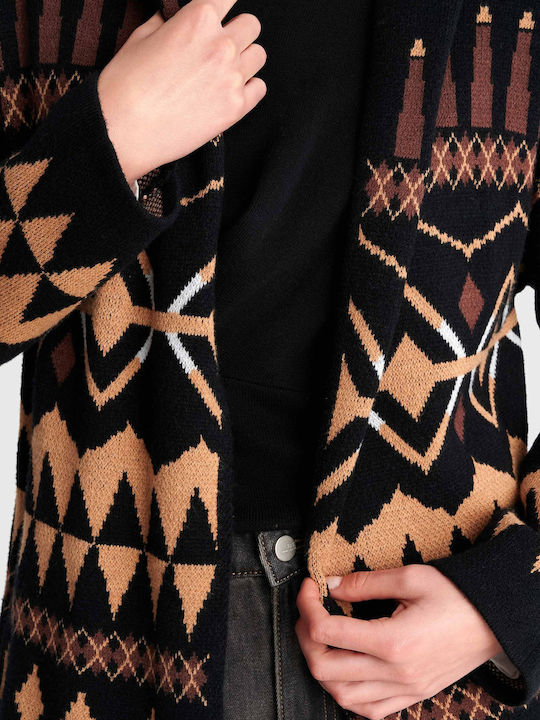 Cardigan Damă Tricotat Negru