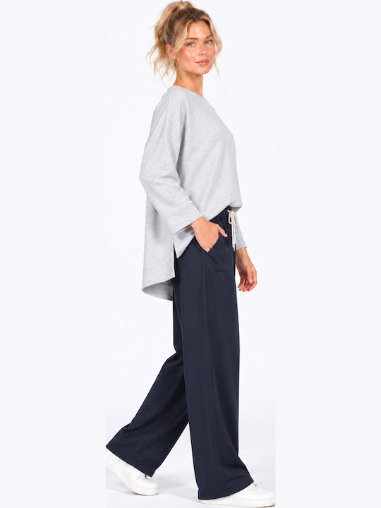 Pantaloni de Trening cu Elastic Albaştri