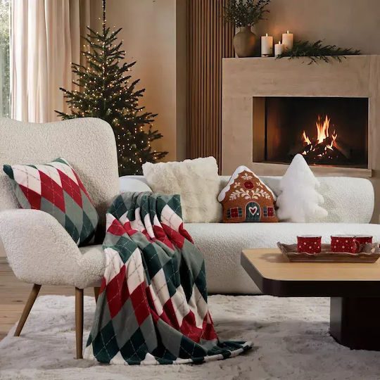 Pernuță de Crăciun Winter Rhombus 45x45 Nef-nef Homeware