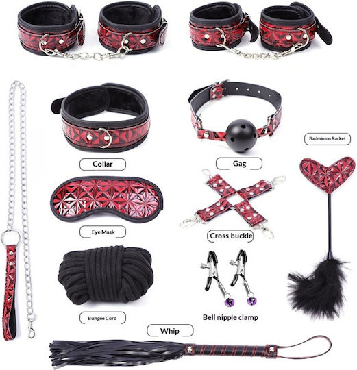 La Lolita Amsterdam BDSM-Bausatz in Schwarz Farbe 10 Stück