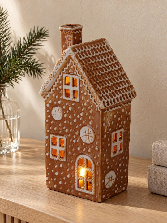Home&Styling Collection Beleuchtete Weihnachtsfigur aus Keramik als Bonbon, 19,6 cm hoch Home&Styling Collection Beleuchtete Weihnachtsfigur aus Keramik als Bonbon, 19,6 cm hoch