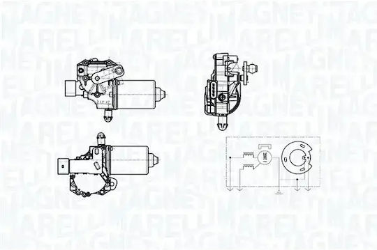 Magneti Marelli Wiper Motor 064378900010