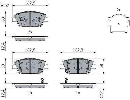 Brake Pad Set Disc Brake Bosch 0 986 494 984