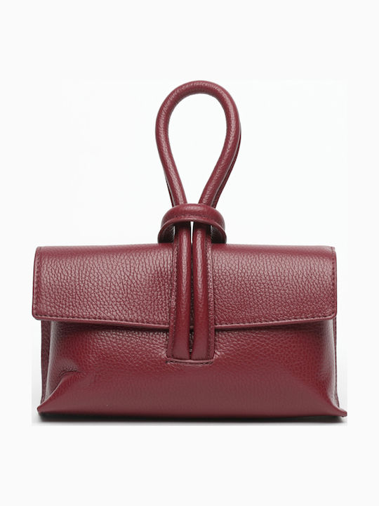 Leather Women's Flap Bag Silver