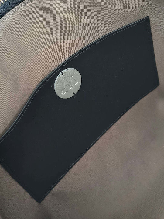 Triangle Geometry Leather Women's Clutch Silver / Black