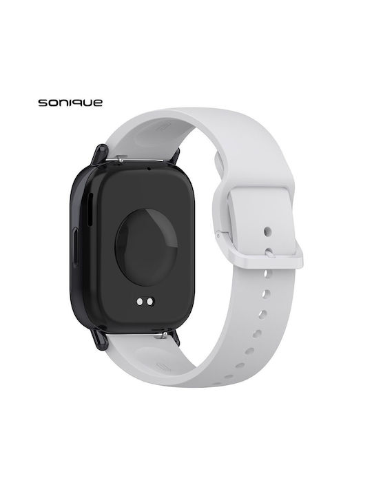 Λουράκι Σιλικόνης Soft Band Sonique Xiaomi Redmi Watch 5 Active Redmi Watch 5 Lite Γκρι