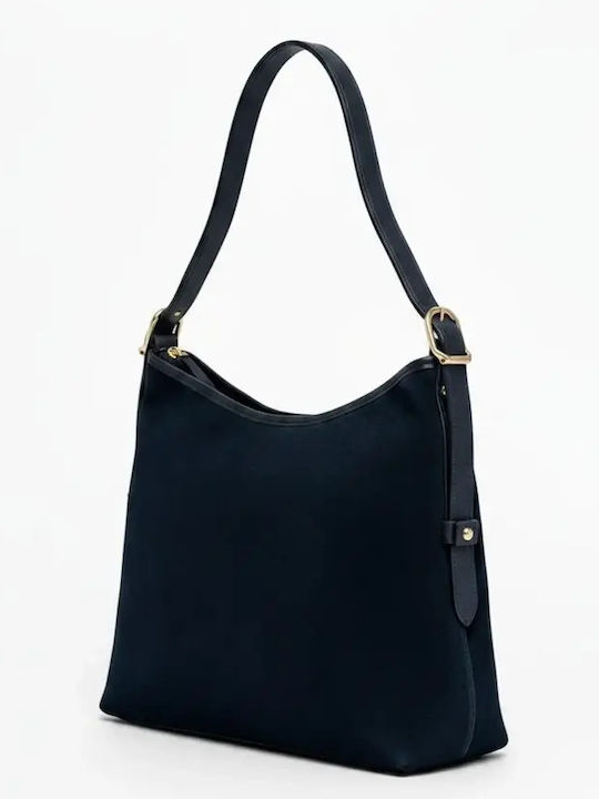 Leather Women's Suede Bag Black
