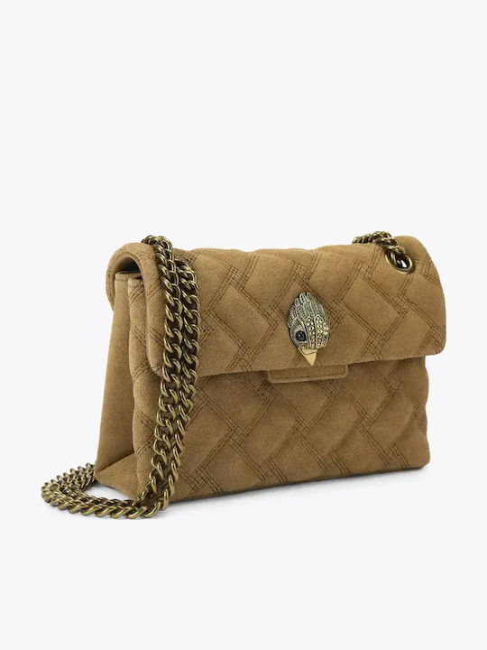 Kensington Leather Women's Flap Bag Tan Leather