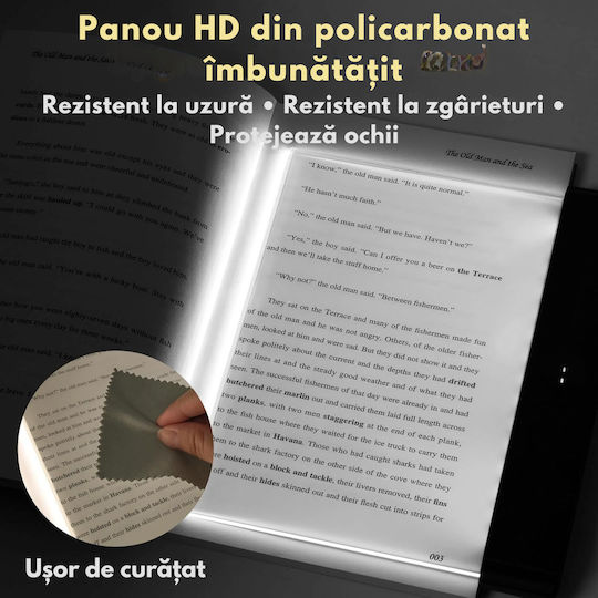 Lămpă de Citit LED cu Clește Roz