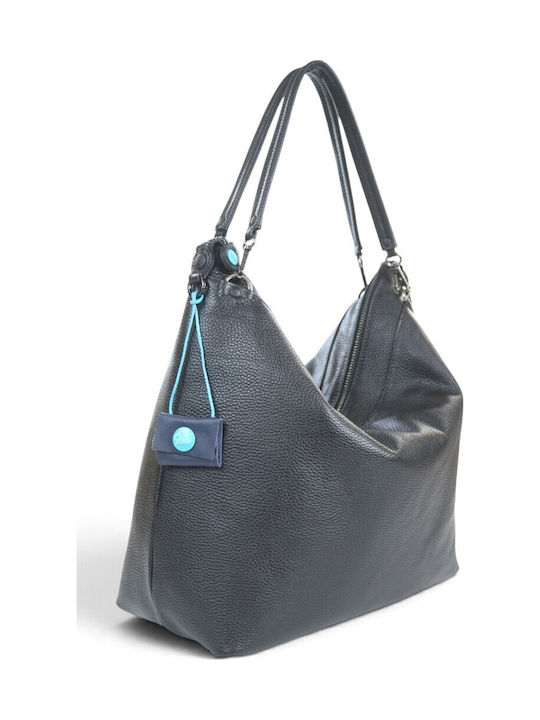 Black Leather Women's Hobo Bag