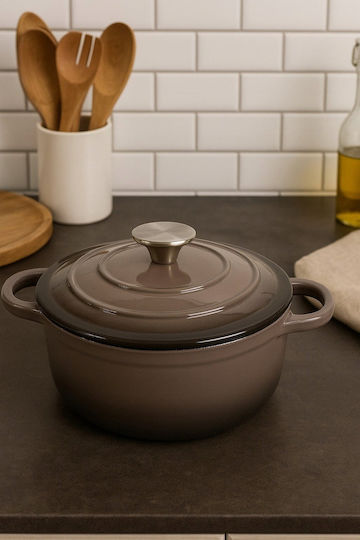 Krisberg Round Cast Iron Dutch Oven 24x24cm 4.2L