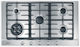 Miele Gaskochfeld Autonom Edelstahl 90x52εκ. Silber