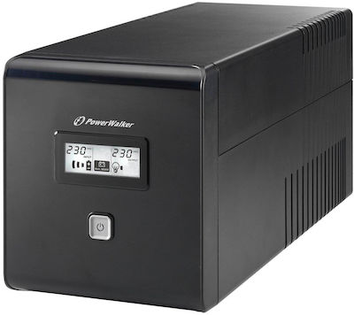 Powerwalker VI 1000 LCD UPS Line-Interactive 1000VA 600W with 4 Power Plugs