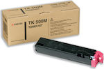 Kyocera TK-500M Γνήσιο Toner Laser Εκτυπωτή Ματζέντα 8000 Σελίδων (370PD4KW)