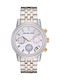Michael Kors Ritz Γυναικείο Ρολόι 36mm Χρονογράφος Μπαταρίας με Μεταλλικό Μπρασελέ Ασημί/χρυσό