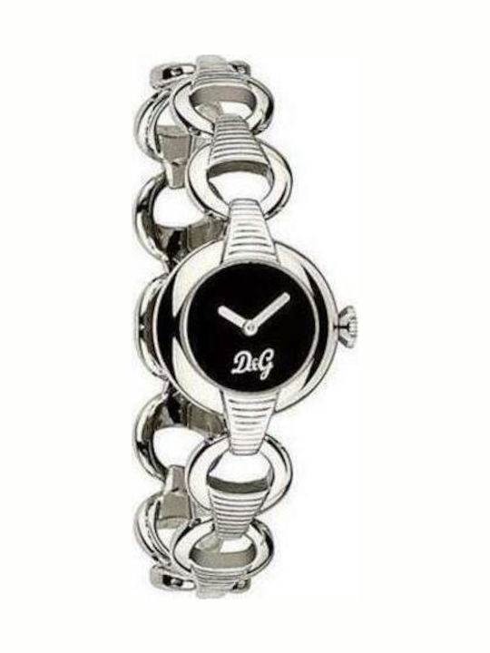 Dolce & Gabbana Γυναικείο Ρολόι 23mm Μπαταρίας με Ασημί Μεταλλικό Μπρασελέ