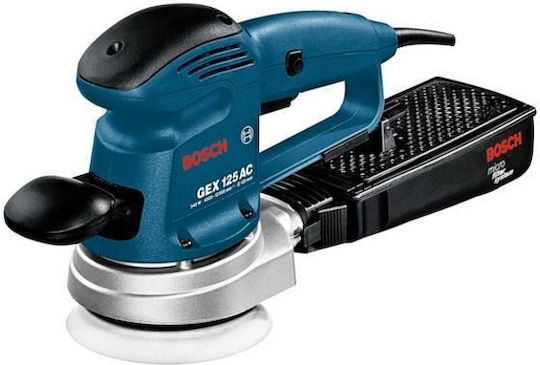 Bosch GEX 125 AC Professional Electric Eccentric Sander 125mm Electric 340W with Speed Control and with Suction System 0601372480 0601372565