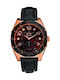 Marc Ecko Men's Watch 47mm Battery with Black Leather Strap