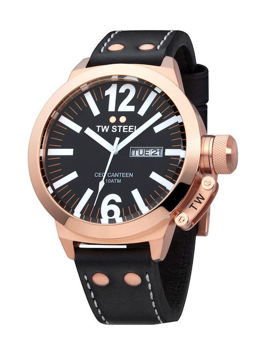 TW Steel CE1022 Watch Battery with Leather Strap