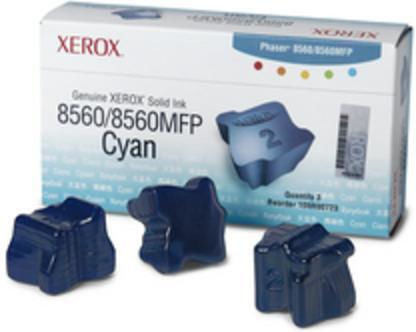 Xerox Original Pack of 3 InkJet Printer Inks Cyan (108R00723)