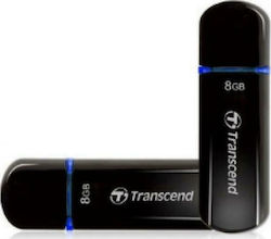 Transcend JetFlash 600 8GB USB 2.0 Stick Μαύρο