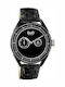 Dolce & Gabbana Ανδρικό Ρολόι 42mm Χρονογράφος Μπαταρίας με Μαύρο Δερμάτινο Λουράκι