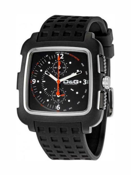 Dolce & Gabbana Uhr Batterie mit Kautschukarmband Dolce & Gabbana Uhr Batterie mit Kautschukarmband