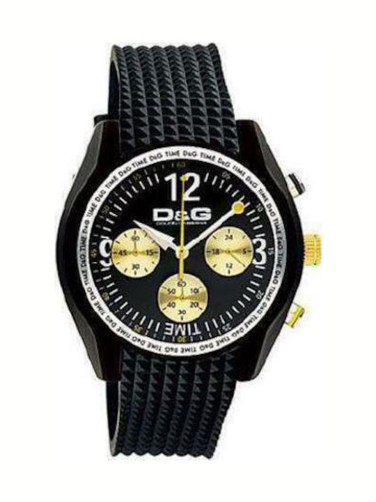 Dolce & Gabbana Uhr Batterie mit Kautschukarmband Dolce & Gabbana Uhr Batterie mit Kautschukarmband