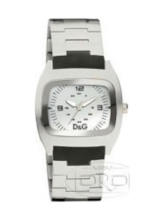 Dolce & Gabbana Uhr Chronograph mit Silber Metallarmband