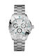 GC Watches Ανδρικό Ρολόι 39mm Χρονογράφος Μπαταρίας με Ασημί Μεταλλικό Μπρασελέ
