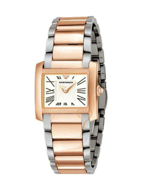 Emporio Armani Watch with Pink Gold Metal Bracelet AR5698