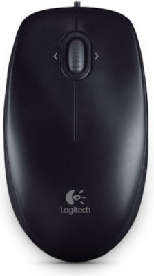 Logitech M100 Wired Mouse Black