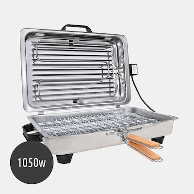 Roller Kappatos Tischplatte Elektrischer Grill Grill 1050W mit Abdeckung 32.5cmx24.5cmcm