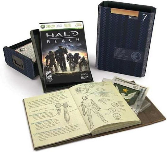 Console Xbox 360 Limitée Halo Reach + 9 Jeux, Noir, 250 Go, D'occasion