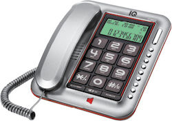 IQ DT-890CID Жично Телефон За Офиса За Възрастни Сив DT-890CID