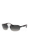 Ray Ban Men's Sunglasses with Black Metal Frame and Black Lens RB3445 006/11