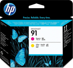 HP 91 Original Pack of 2 InkJet Printer Inks Yellow / Magenta (C9461A)