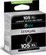 Lexmark 105XL Оригинален Мастило за мастиленоструен принтер Черен (14N0822E)