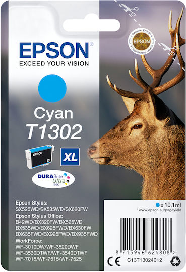 Epson T1302XL Original InkJet Printer Ink Cyan (C13T13024010 C13T13024012)