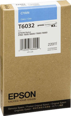 Epson T6032 InkJet Printer Ink Cyan (C13T603200)