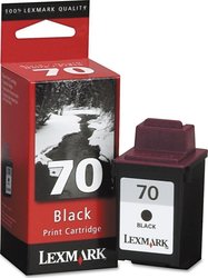 Lexmark 70 InkJet Printer Ink Black (12AX970E)