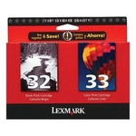 Lexmark 32/33 Black/Color Original Paket mit InkJet Druckerpatronen Mehrere (Farbe) (80D2951E)